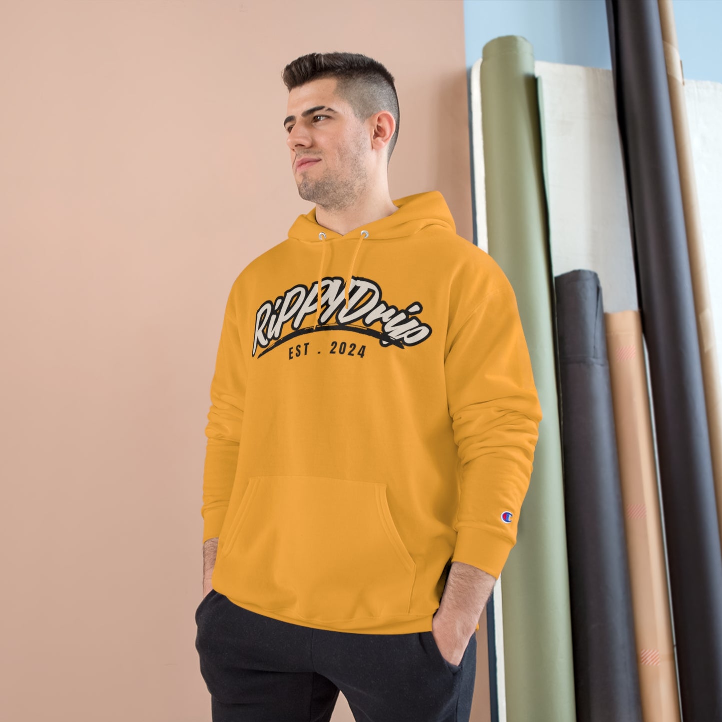 Champion Hoodie - Street Wear with Large Front Logo Design