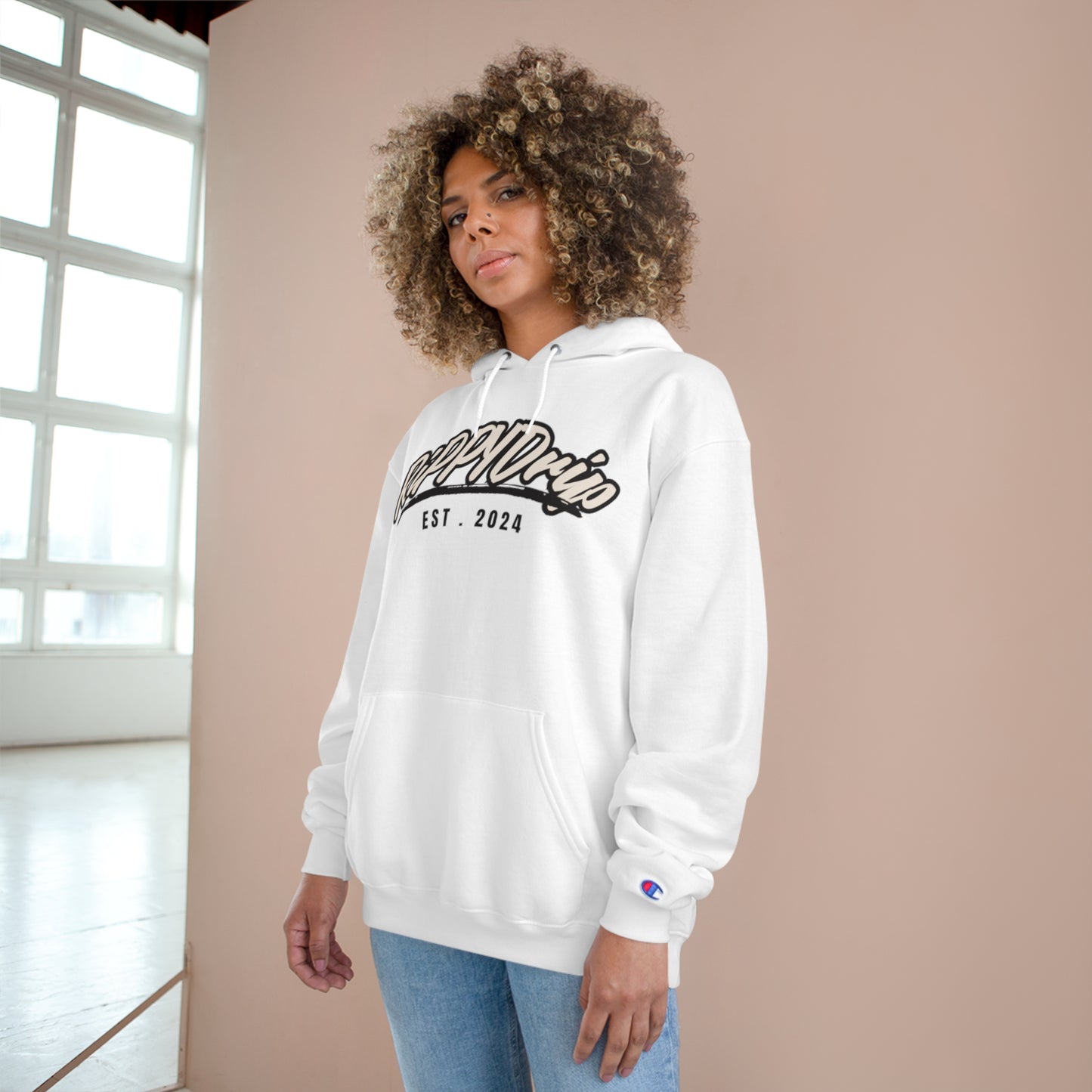 Champion Hoodie - Street Wear with Large Front Logo Design
