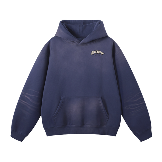 RiPPYDrip Streetwear Unisex Monkey Washed Dyed Fleece Hoodie